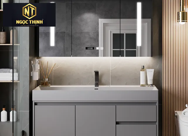 Xưởng Nội Thất Ngọc Thịnh Long Thành - Đồng Nai - Tủ Lavabo nhựa picomat - TLNT07 Xưởng Nội Thất Ngọc Thịnh Long Thành - Đồng Nai - Tủ Lavabo nhựa picomat - TLNT07